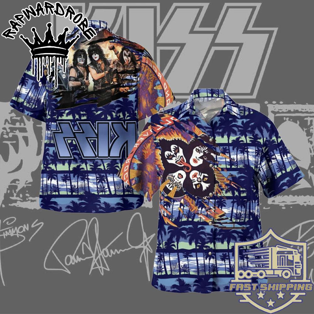 Kiss Rock Bands Tropical Hawaiian Shirt