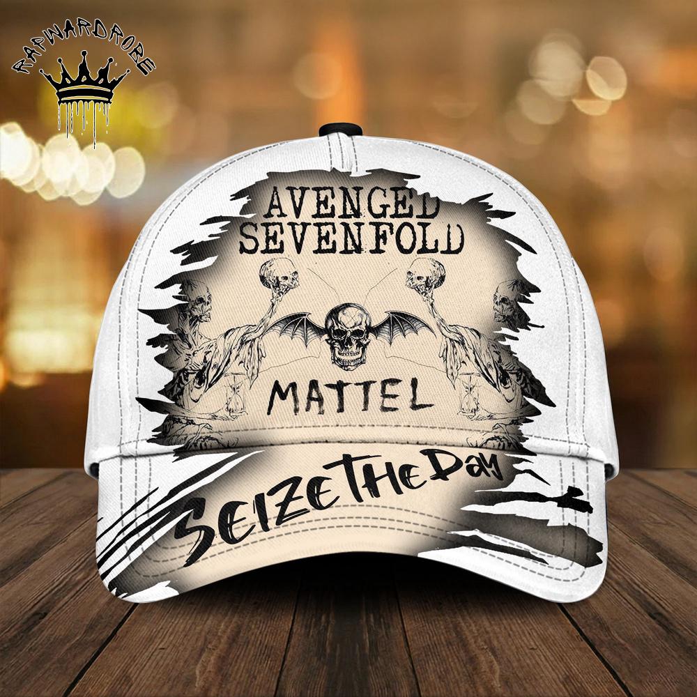 Avenged Sevenfold Seize The Day Skull Artwork AOP Baseball Cap