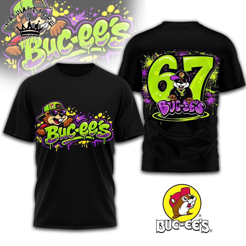 Buc-ee’s 67 Retro Cartoon Logo Funny Graphic T Shirt