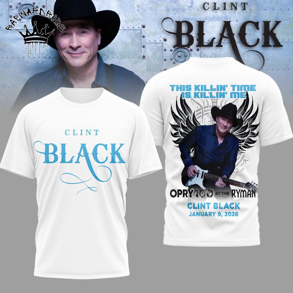 Clint Black Classic Country Singer Tour Photo Graphic T Shirt