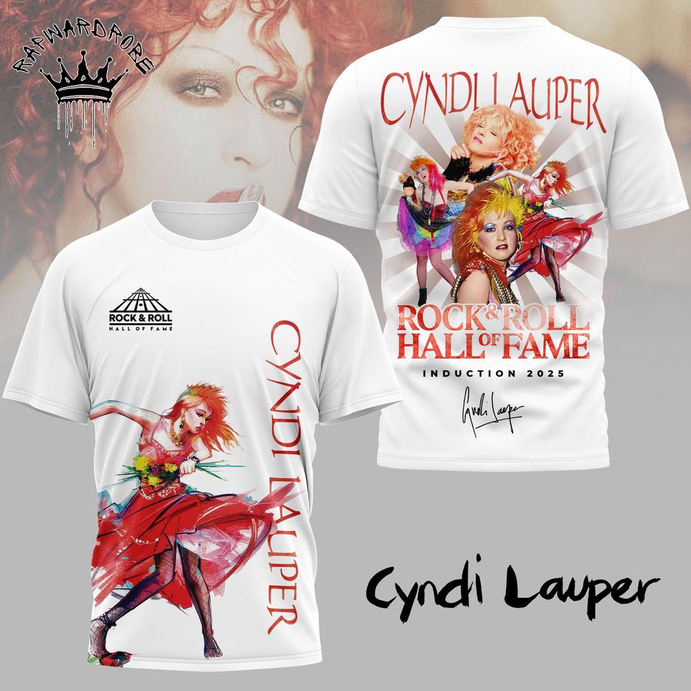 Cyndi Lauper Rock & Roll Hall Of Fame Induction T-Shirt