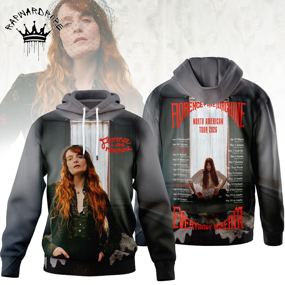 Florence + The Machine Alternative Rock Tour Graphic Hoodie