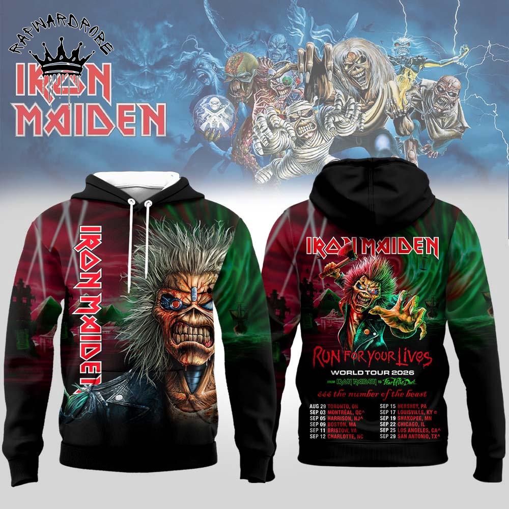 Iron Maiden Heavy Metal Eddie Graphic Hoodie – Tour Edition