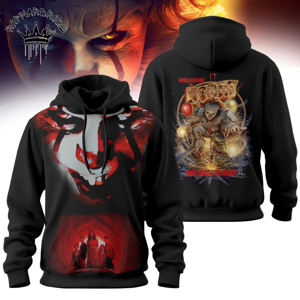 IT Pennywise Horror Movie Dark Art Hoodie – Halloween Edition