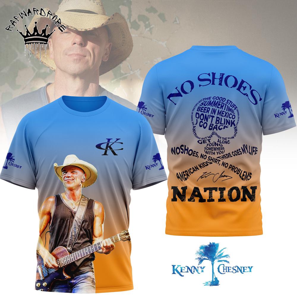 Kenny Chesney Country Music No Shoes Nation Summer Tour T-Shirt