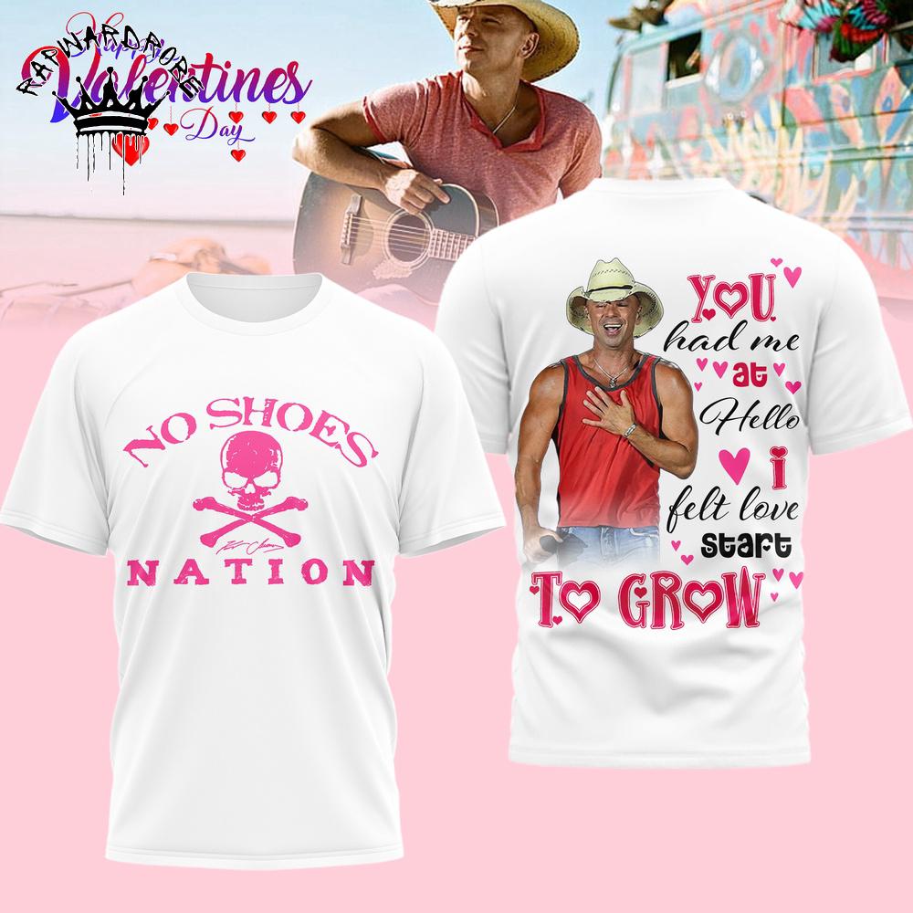 Kenny Chesney No Shoes Nation Valentine Graphic T-Shirt