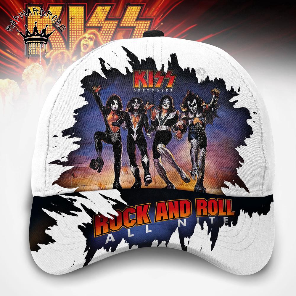 KISS Rock And Roll All Nite Band Portrait AOP Baseball Cap