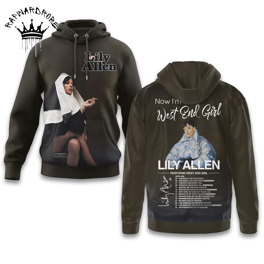 Lily Allen West End Girl Album Art Graphic Hoodie