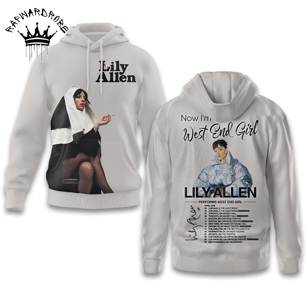 Lily Allen West End Girl Lyric Graphic Hoodie