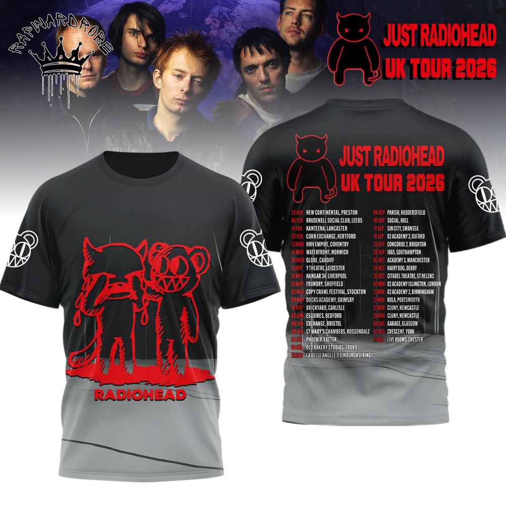 Radiohead Just Dropped US Tour 2025 Band Portrait Graphic T Shirt