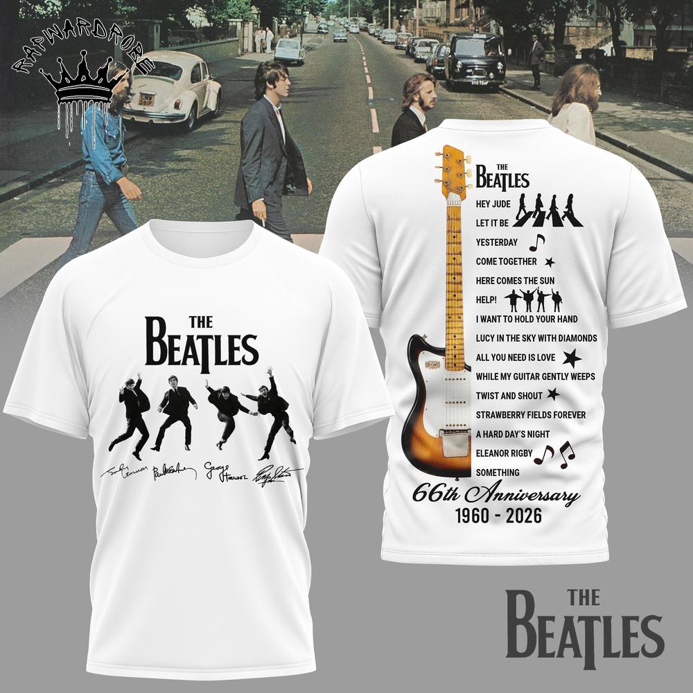 The Beatles Abbey Road Crossing Silhouette Vintage Graphic T Shirt