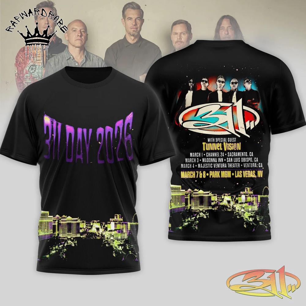 311 Unity Tour 2026 T-Shirt, Alternative Rock Concert Fan Tee