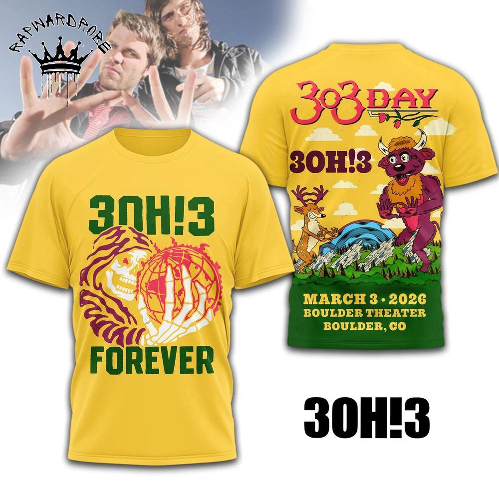 3OH!3 Forever Party Tour Graphic Fan T-Shirt