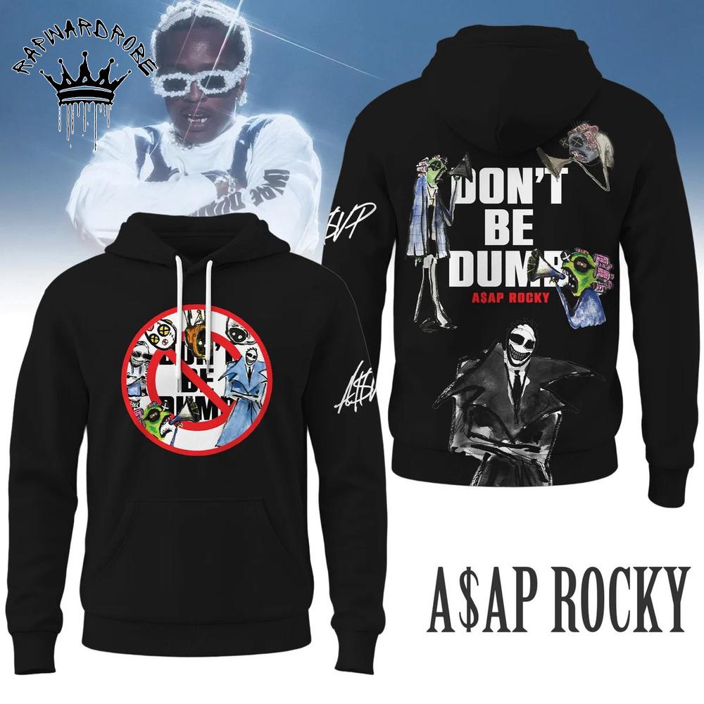 Asap Rocky Don’T Be Dumb Graphic Pullover Hoodie