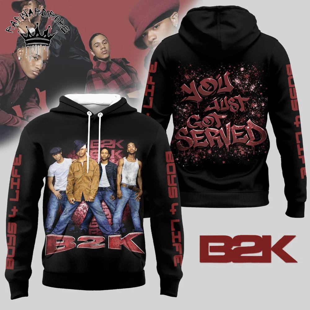 B2K Millennium Tour Hoodie, R&B Boy Band Retro Concert Fan Hoodie