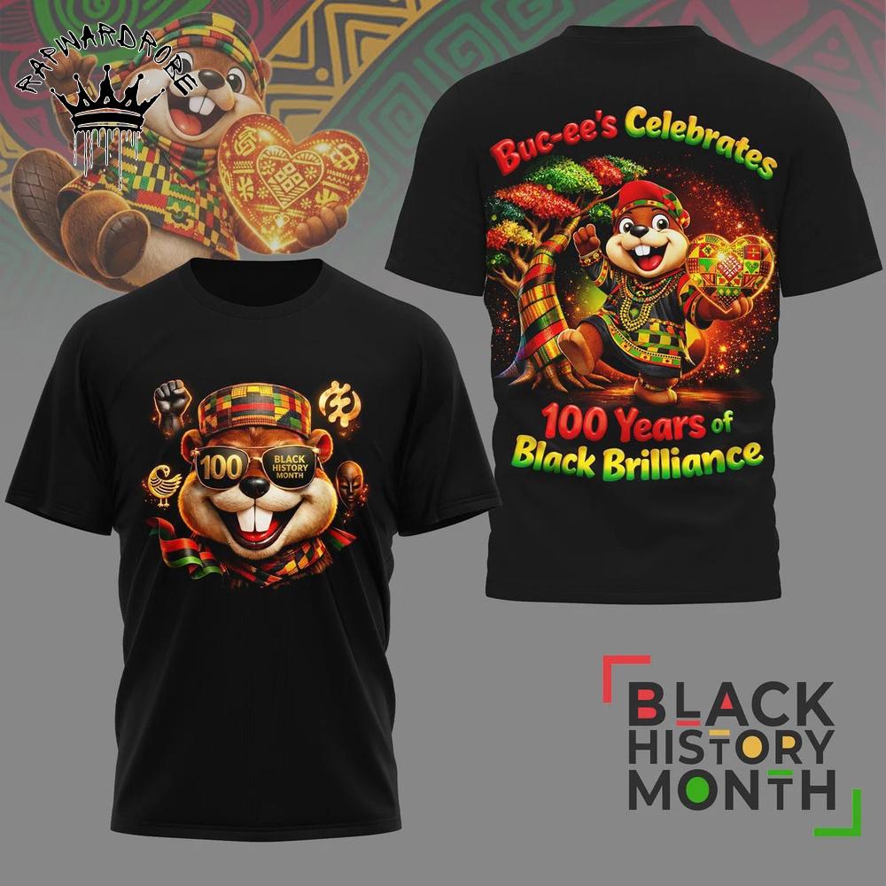 Black History Month 100 Years Excellence Vintage Graphic T-Shirt