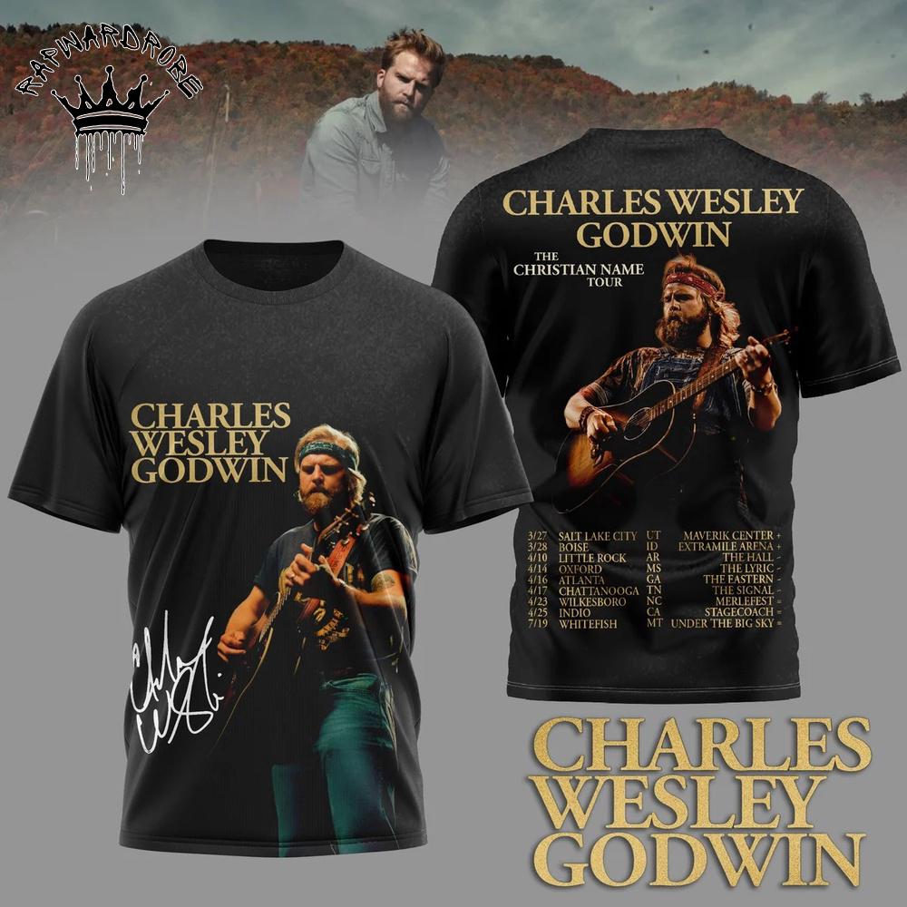 Charles Wesley Godwin Country Folk Tour Concert Graphic T-Shirt