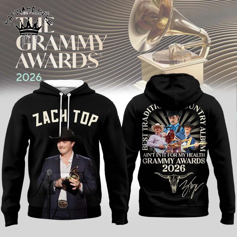 Grammy Awards Zach Top 2026 Grammy Awards Hoodie, Country Music Fan Pullover