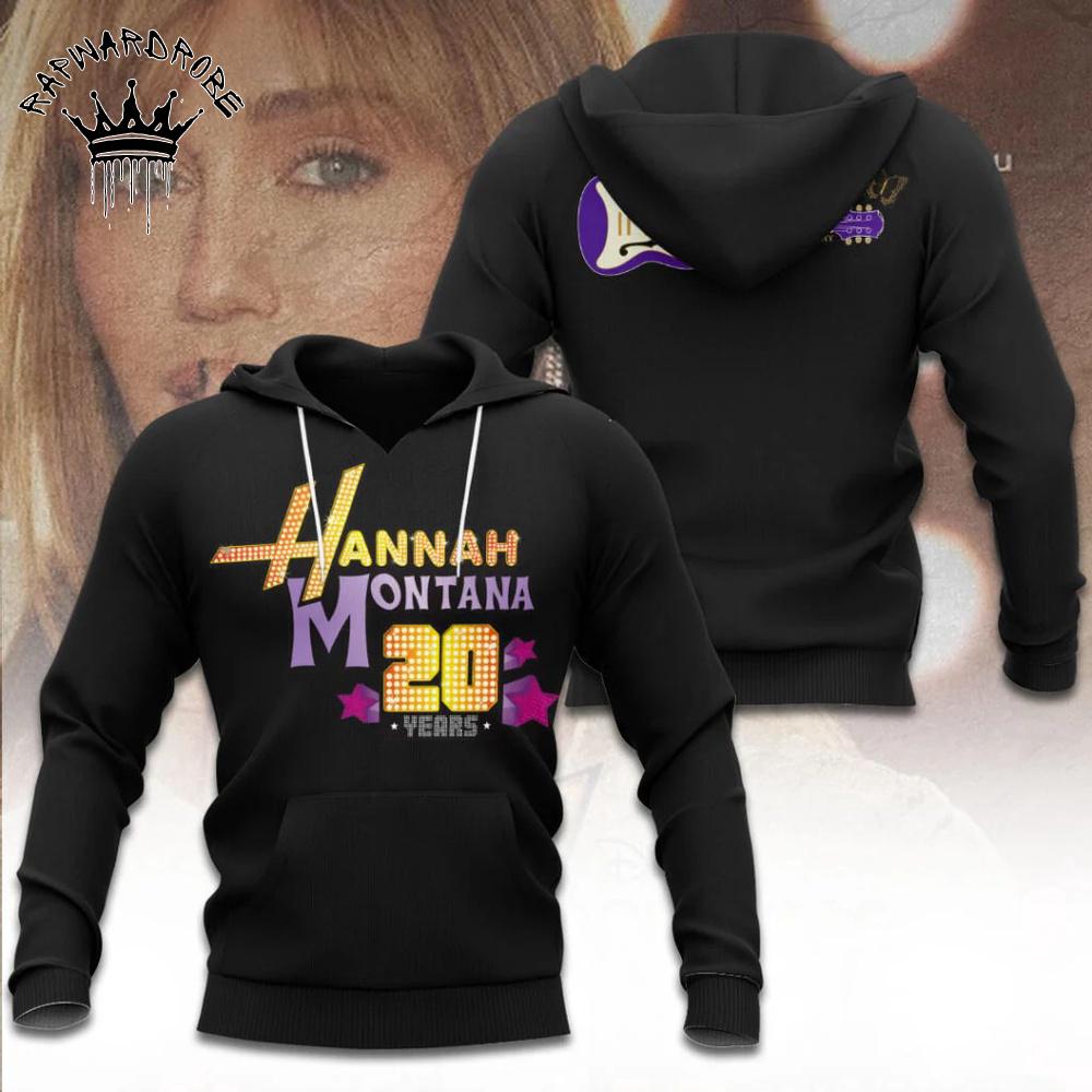 Hannah Montana 20th Anniversary Hoodie Disney Miley Cyrus Graphic Hoodie