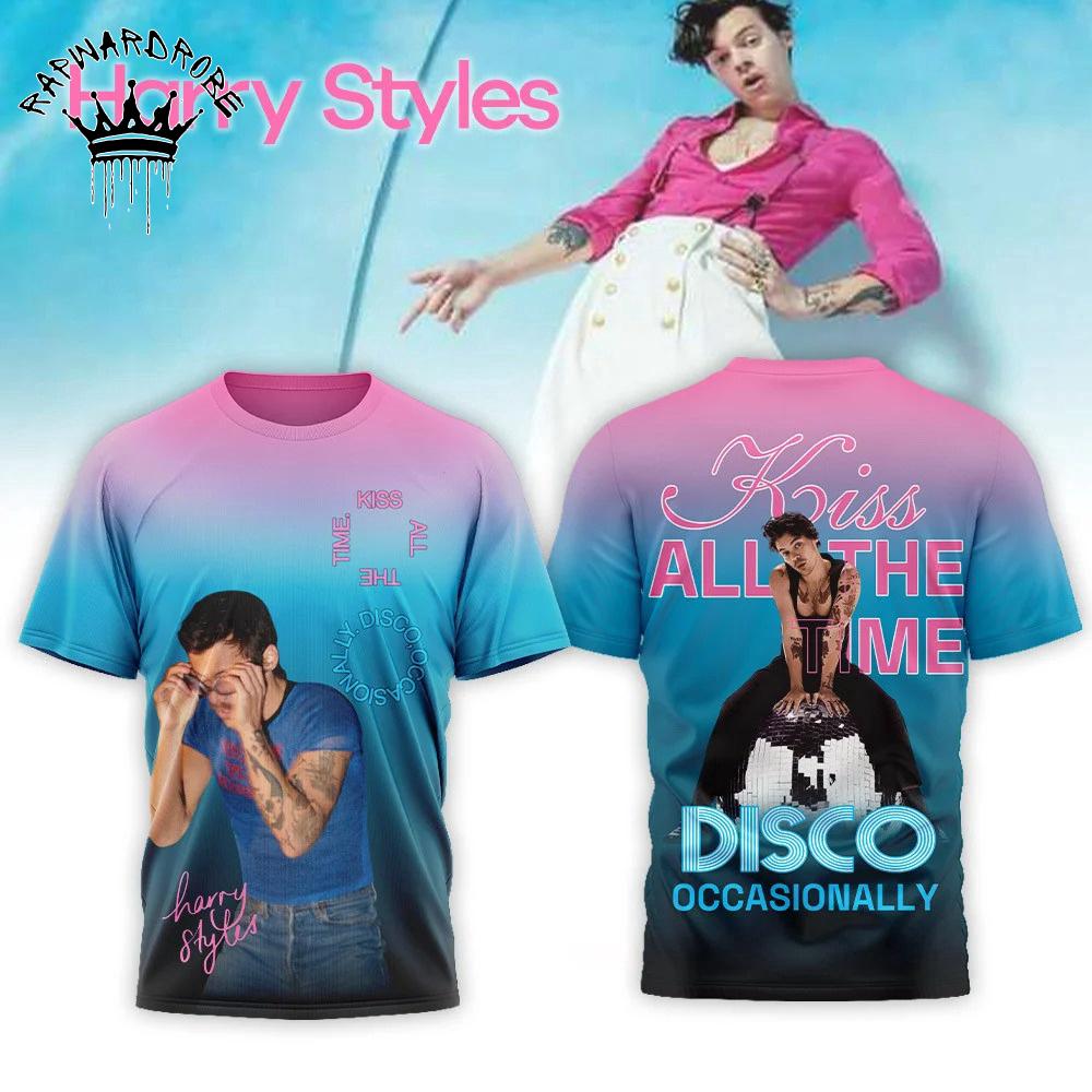 Harry Styles Disco Occasionally Gradient T-Shirt, Pop Singer Fan Tee