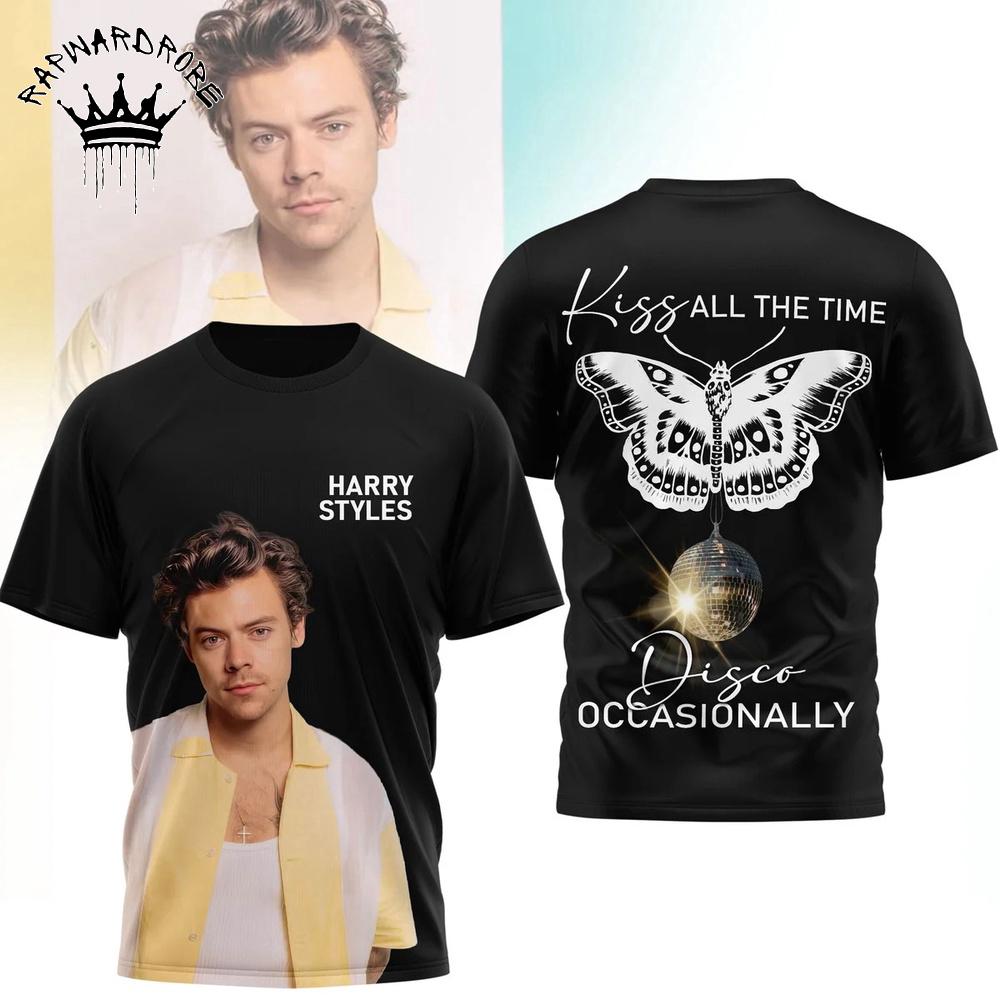 Harry Styles Kiss All The Time Disco Occasionally T-Shirt, Pop Music Fan Tee