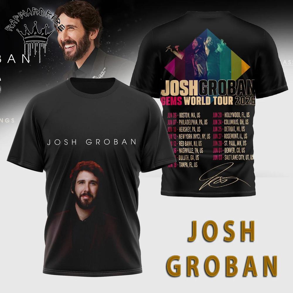 Josh Groban World Tour Vintage Graphic T-Shirt