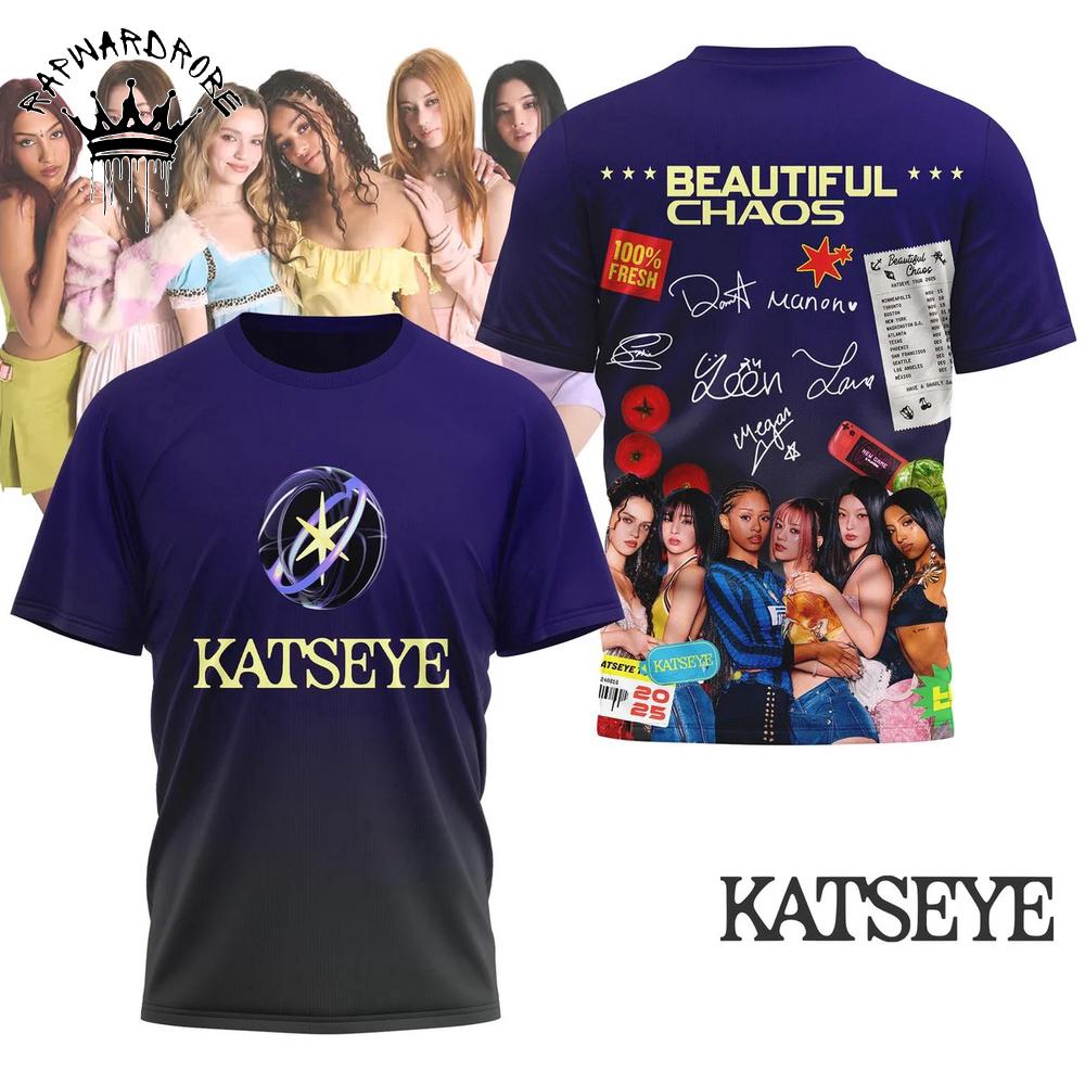 Katseye Beautiful Chaos Members Photo Graphic T-Shirt