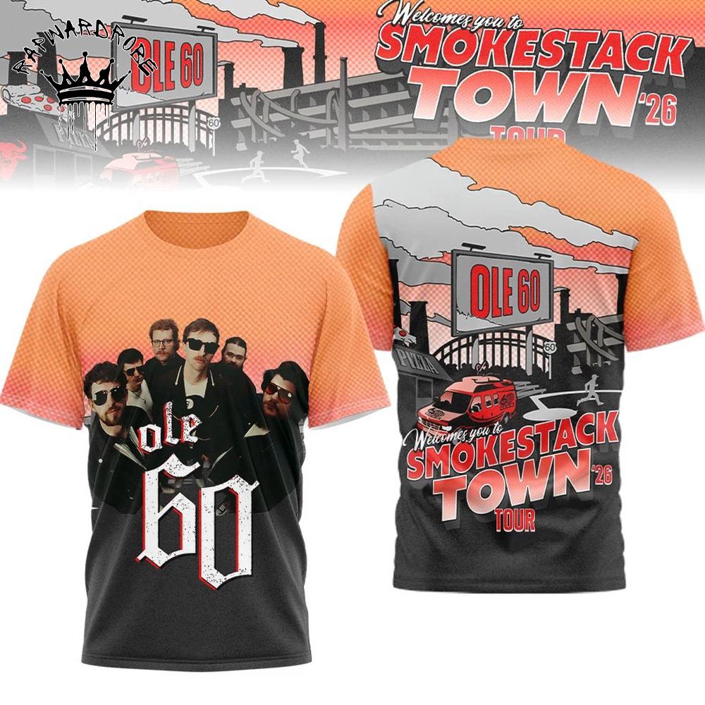 Ole 60 Smokestack Town Country Band Graphic T-Shirt