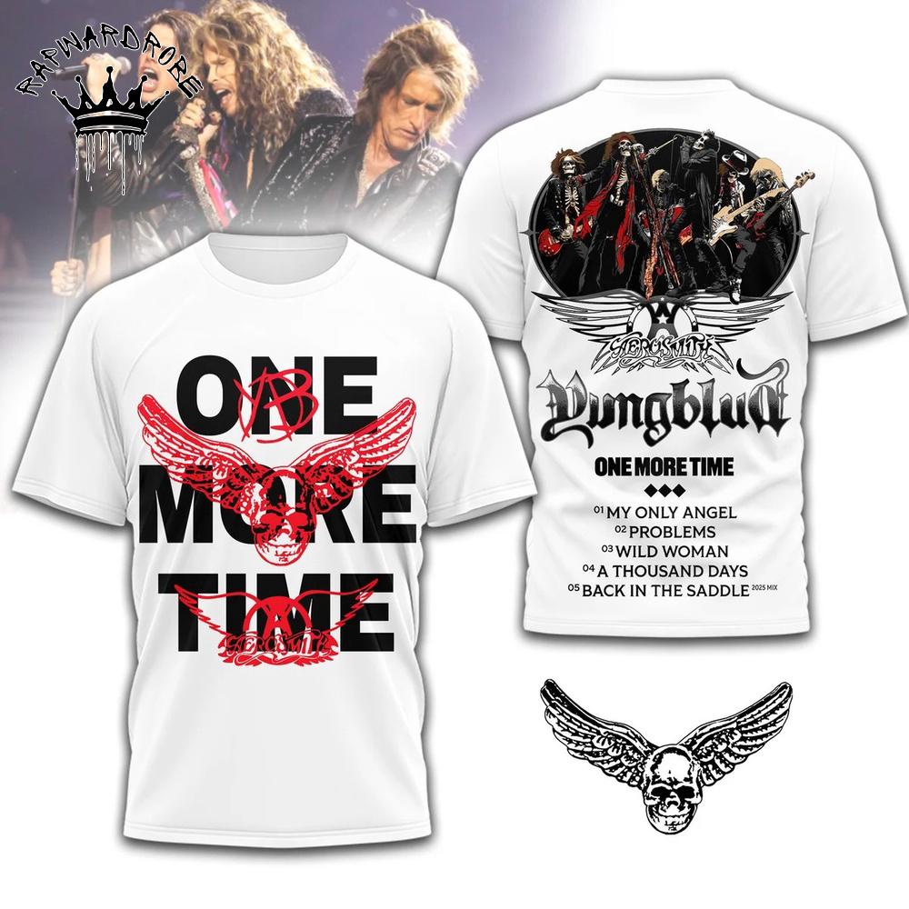 One More Time Punk Rock Band Tour Graphic T-Shirt