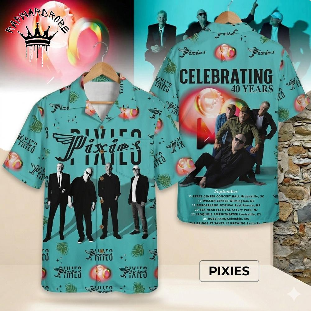 Pixies Band Celebrating Years Tour Hawaiian Shirt Music Fan Hawaiian Shirt