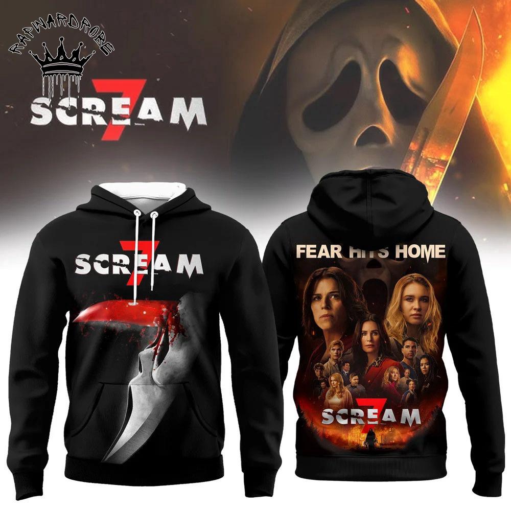 Scream Horror Movie Hoodie, Ghostface Slasher Film Fan Pullover