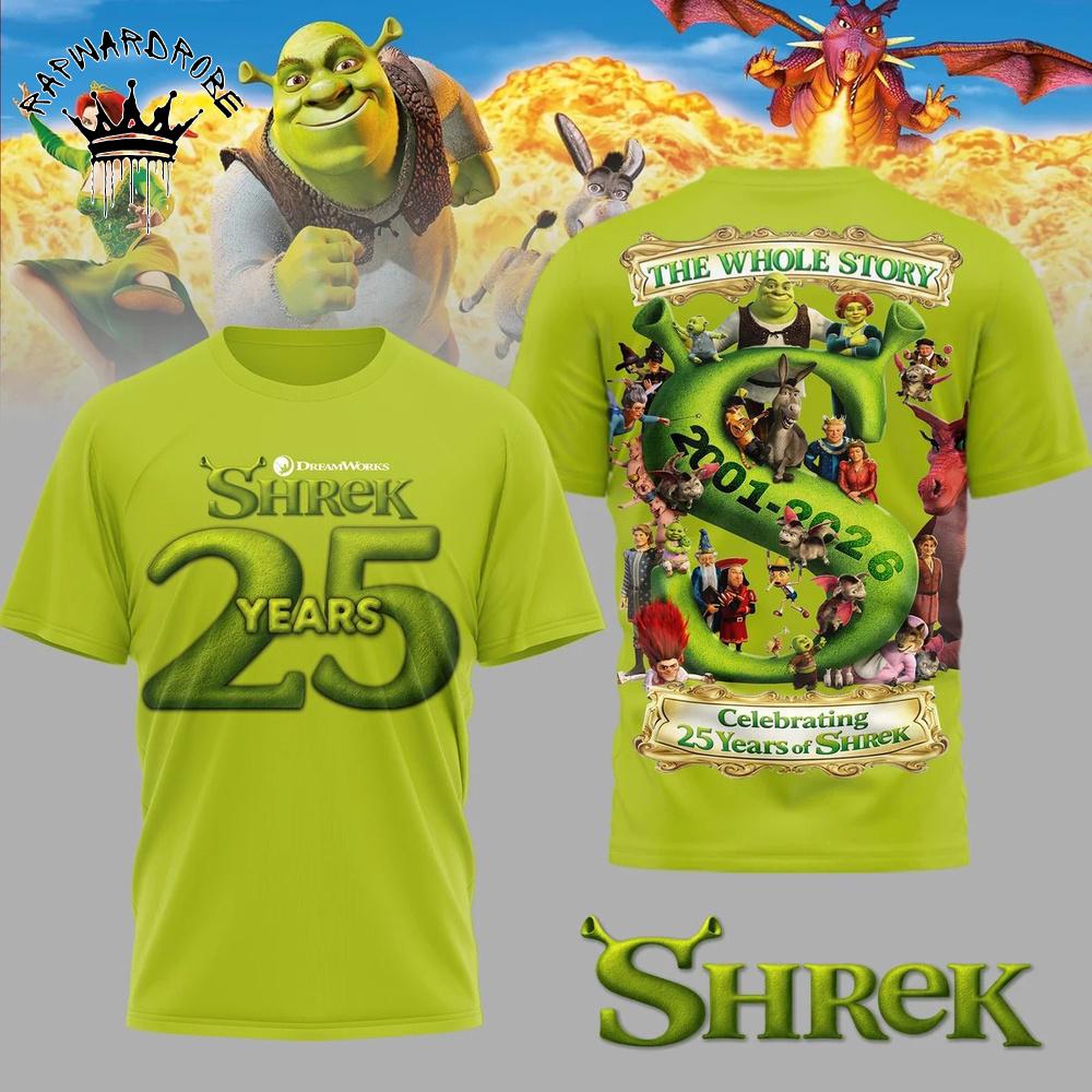 Shrek 25th Anniversary DreamWorks Vintage Graphic T-Shirt