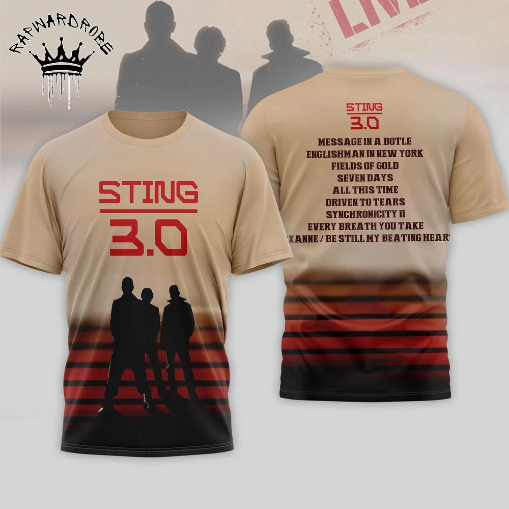Sting Sting 3.0 Silhouette Gradient Tour Graphic T-Shirt