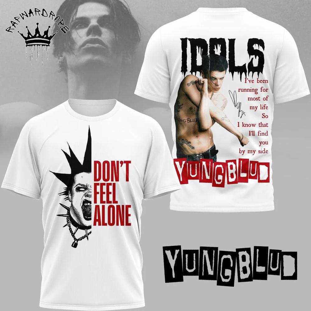 YUNGBLUD Don’t Feel Alone IDOLS Punk Rock Graphic T-Shirt