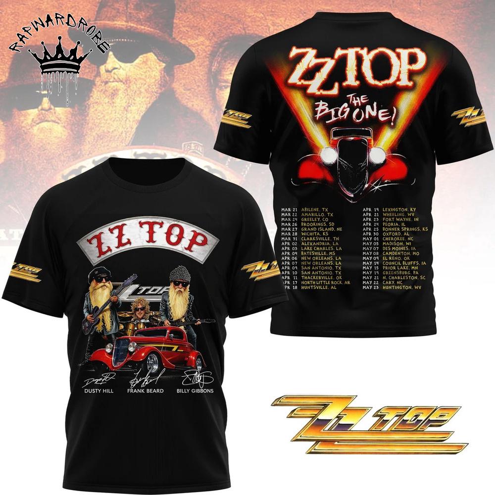 Zz Top Eliminator Car Graphic Tour T-Shirt