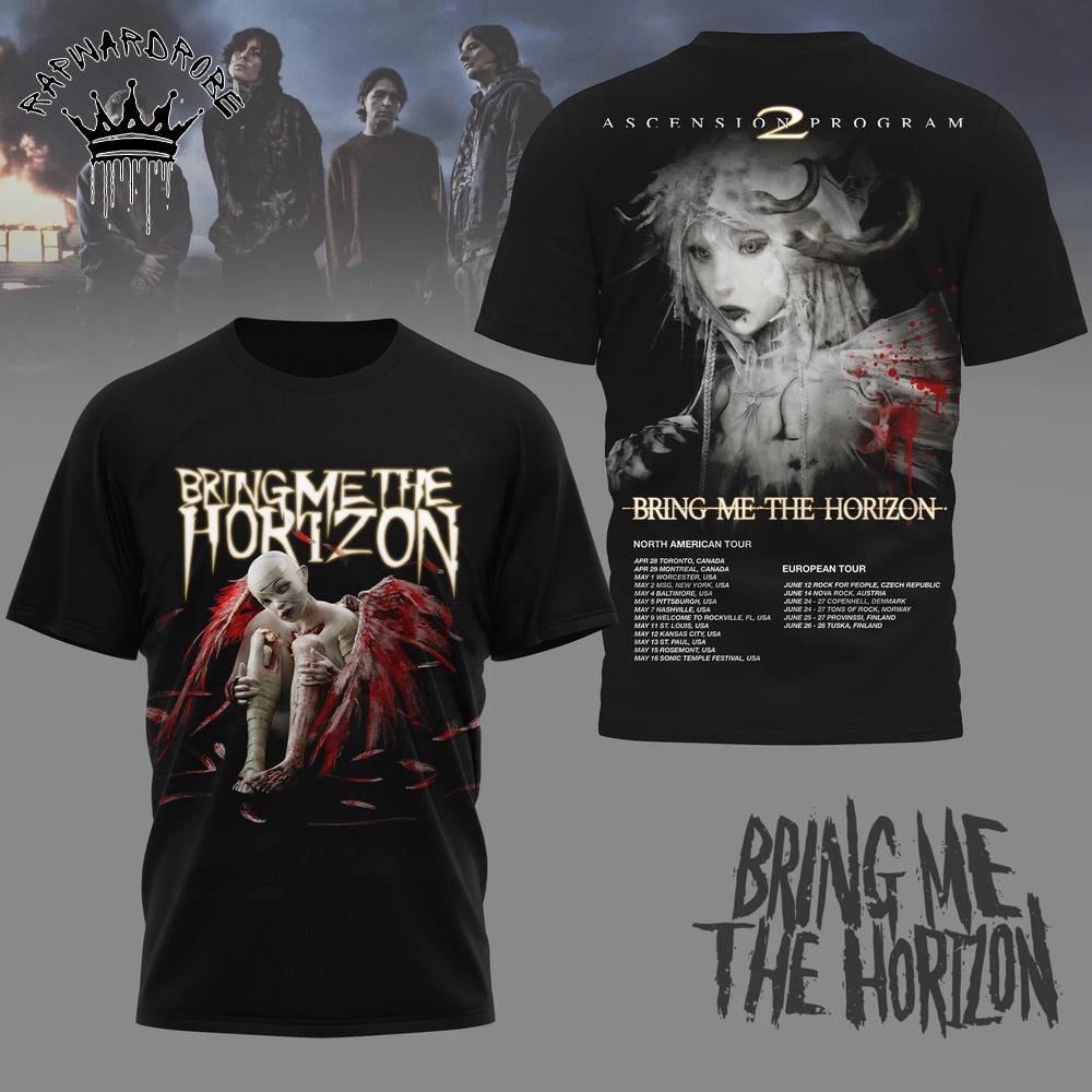 Bring Me The Horizon Dark Graphic Rock Band T-Shirt