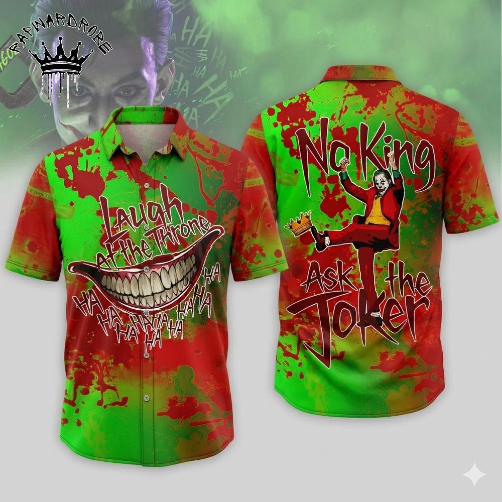 Joker Why So Serious No King Ask The Joker Hawaiian Shirt
