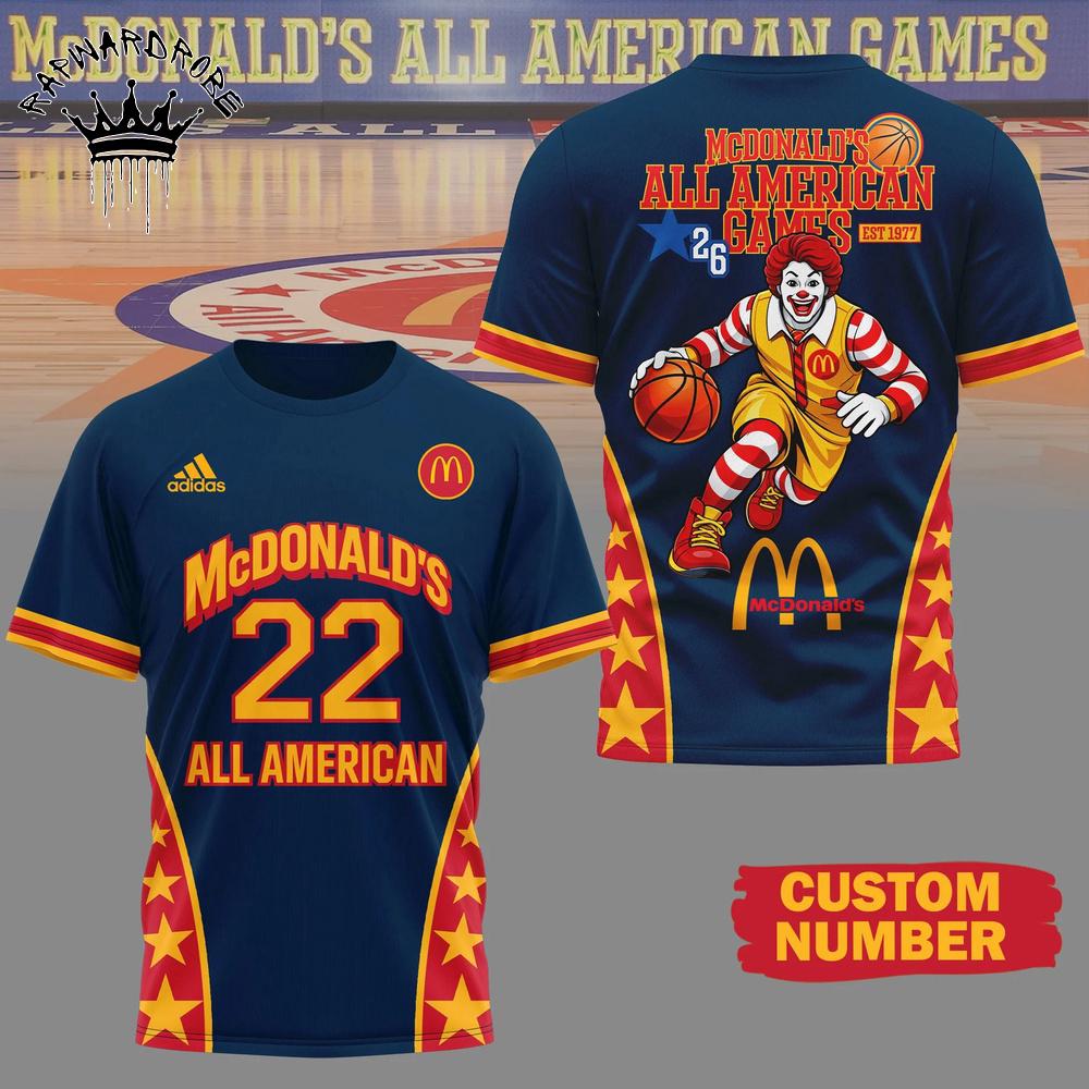 McDonald’s All American Games 2026 Custom Number T-Shirt