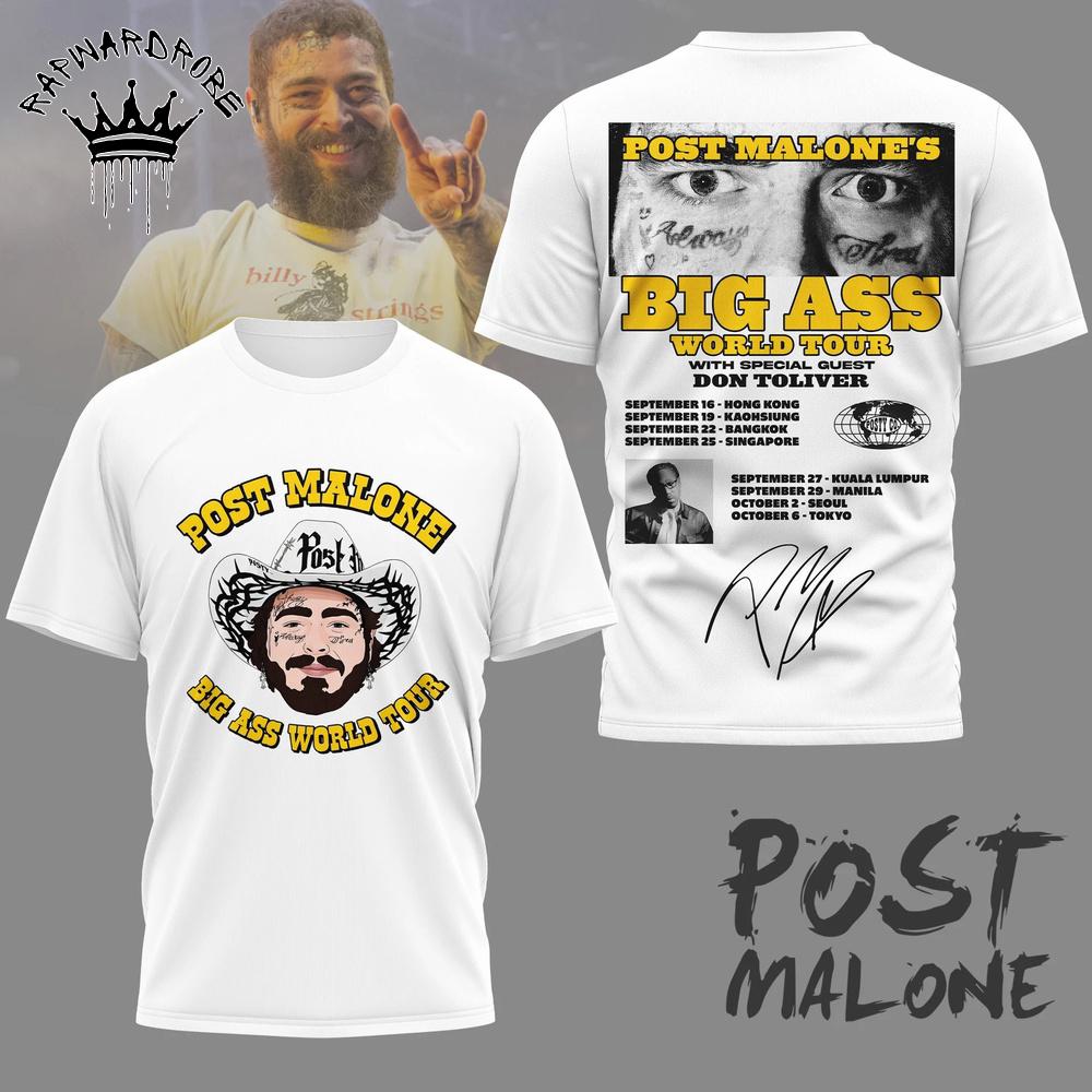 Post Malone Big Ass Tour 2026 Graphic T-Shirt